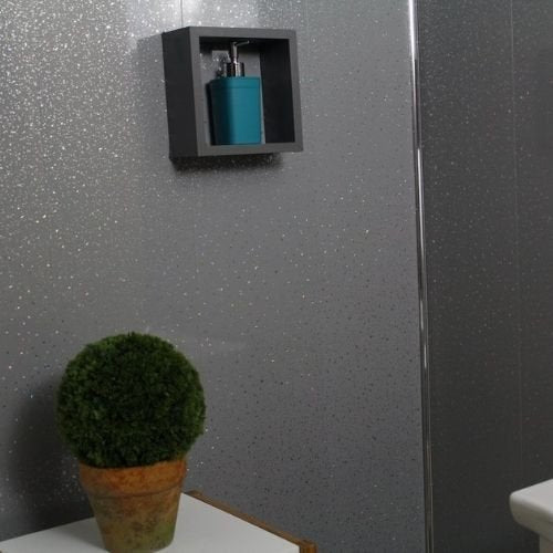 PVC Cladding White Sparkle 8mm
