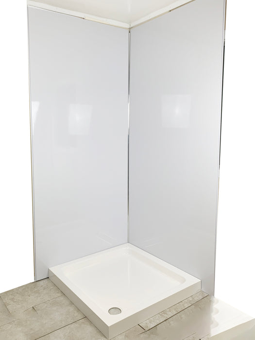 white gloss 1m wide pvc cladding shower panels wall panels
