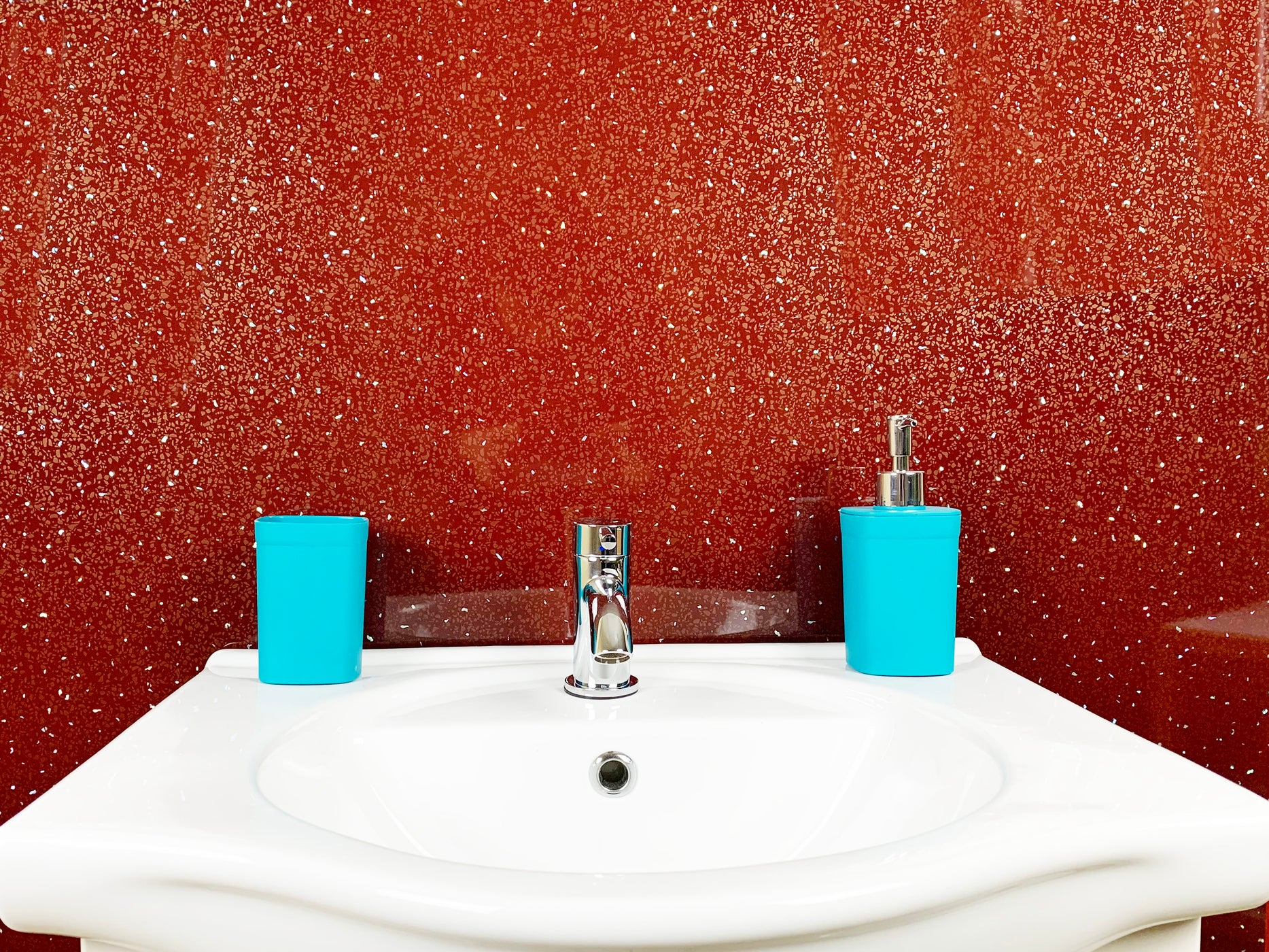 Red Sparkle (10mm) | PVC Bathroom Cladding Panels