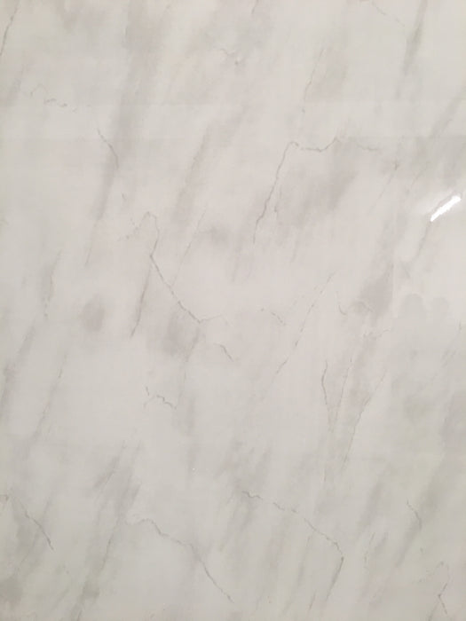 White Marble / Pastel Grey 1m Wide PVC Cladding 10mm