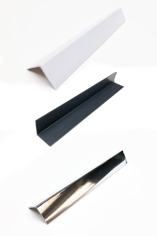 White, Silver or Black Rigid Angle Trims