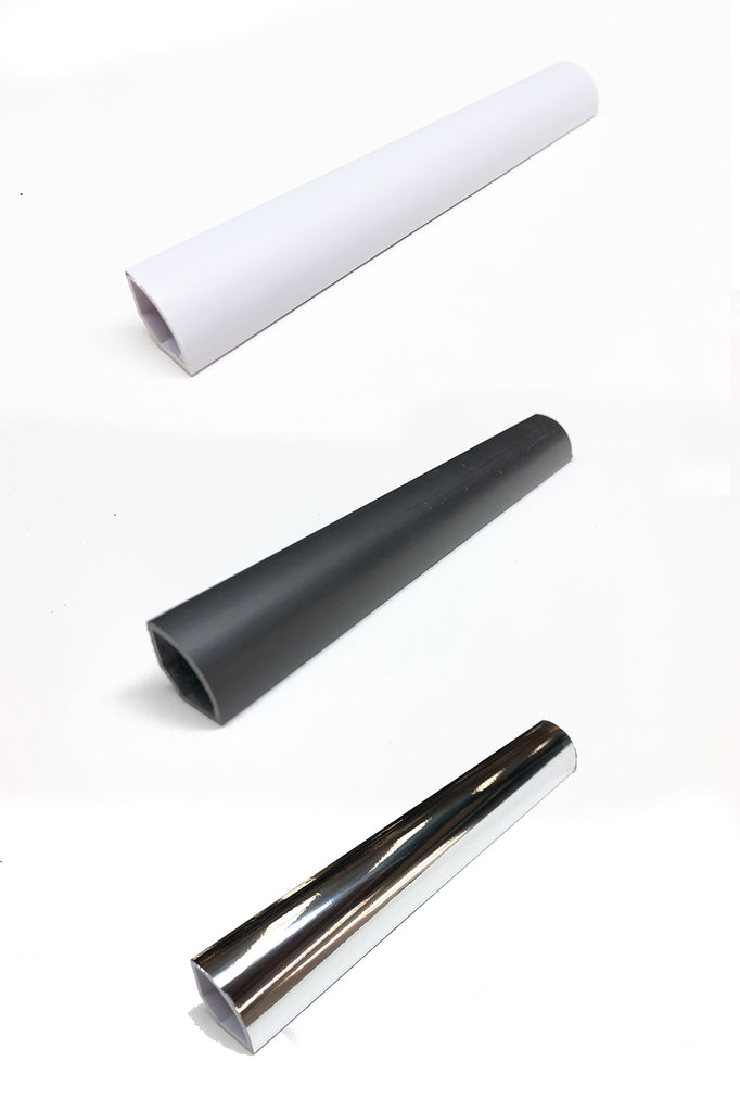 White, Silver or Black Quadrant Trims Decorative Finish